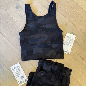 Lululemon camo power pivot tank size 2